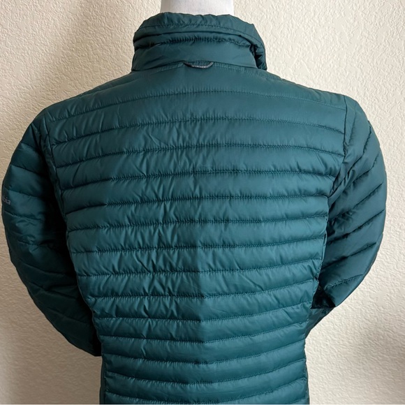 Columbia Junction Puffer Jacket Large Forest Green Omni Heat Womens Zip Up - Picture 2 of 11